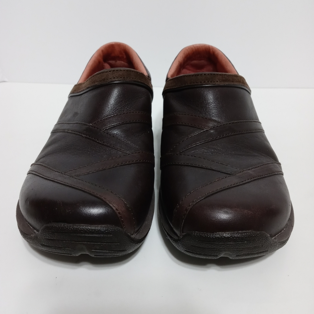 Merrell Brown Leather Primo Patch Bug Clogs Mules… - image 3